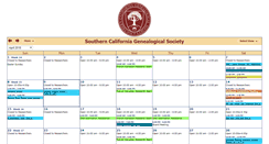 Desktop Screenshot of calendar.scgsgenealogy.com
